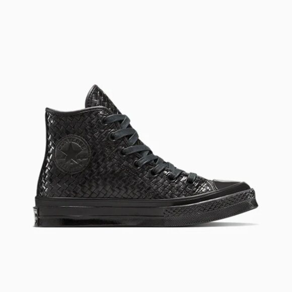 CONVERSE Chuck 70 Woven Leather A14450C 2025 RARE Black Men's High Top Size 10 - Picture 15 of 16